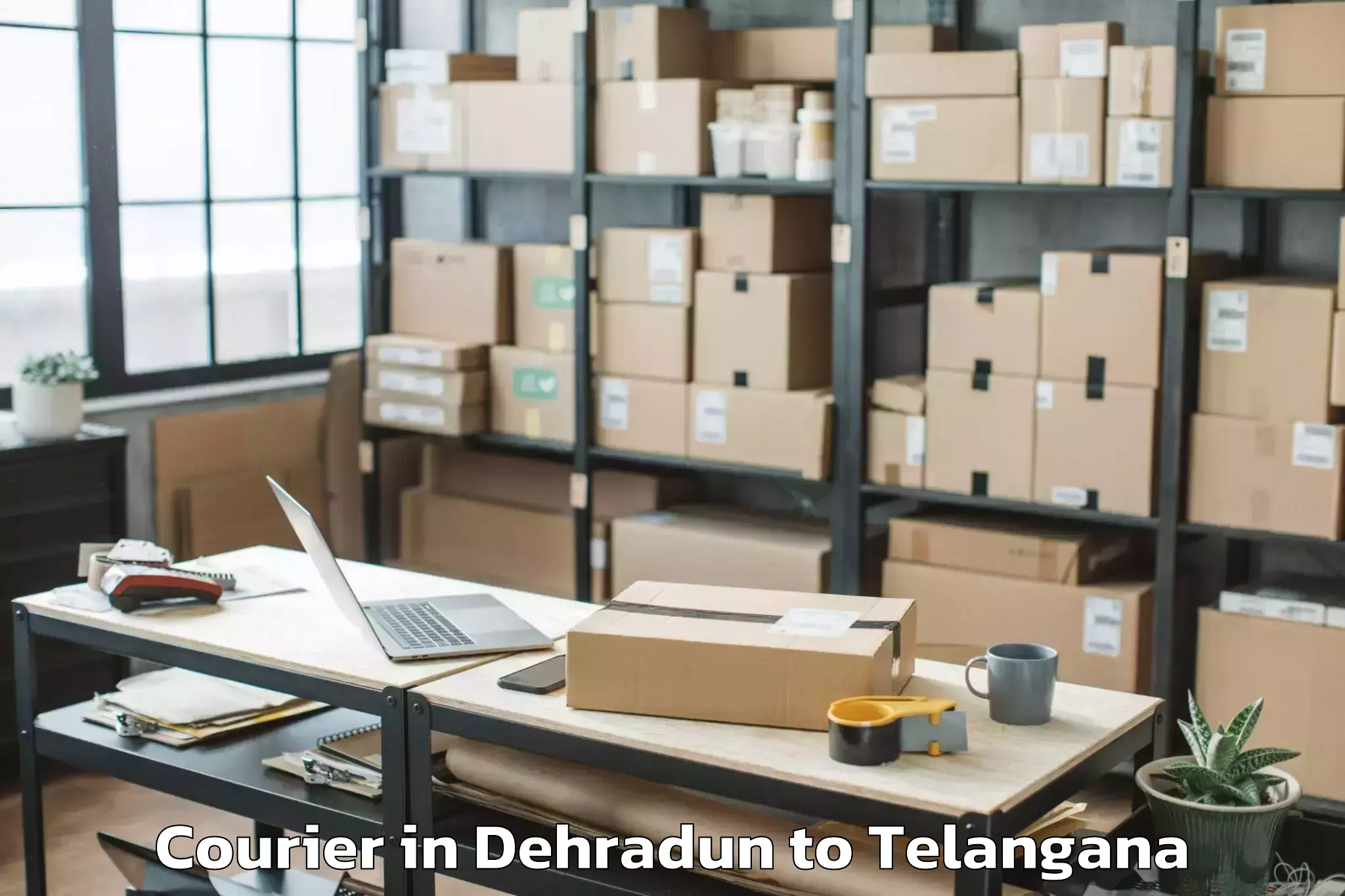 Easy Dehradun to Allapur Courier Booking